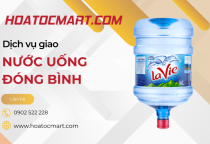 Giao nước uống đóng bình tại nhà sau 1 cuộc gọi tại Hỏa Tốc Mart