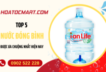 Top 5 loại nước đóng bình được nhiều người lựa chọn nhất hiện nay