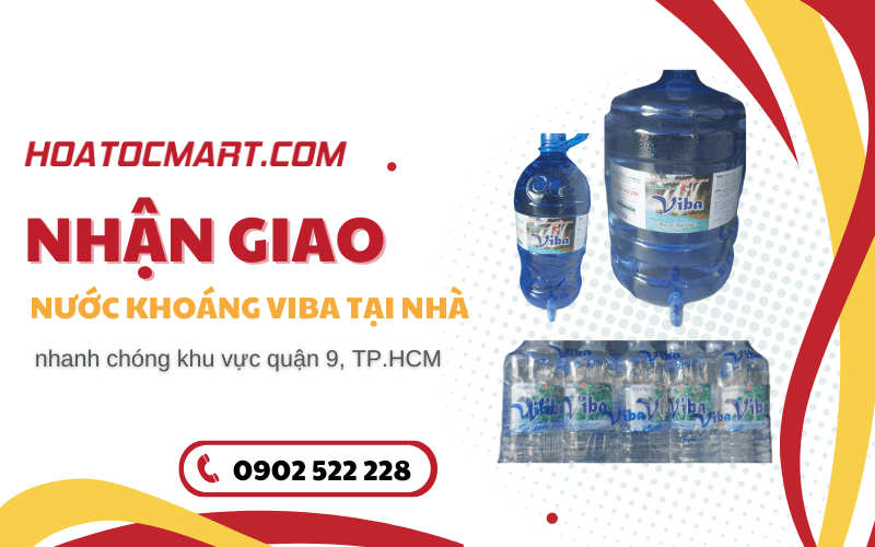 giao nước khoáng Viba tại nhà