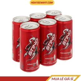 Lon nước tăng lực Sting hương dâu 320ml 