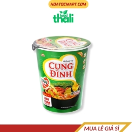 Thùng 24 ly mì khoai tây Cung Đình lẩu tôm chua cay 65g