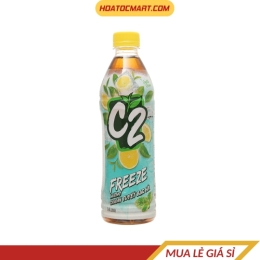 Trà xanh hương chanh tuyết bạc hà C2 Freeze chai 455ml