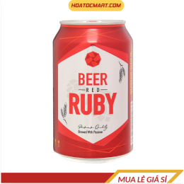 Bia Red Ruby lon 330ml - Hỏa Tốc Mart