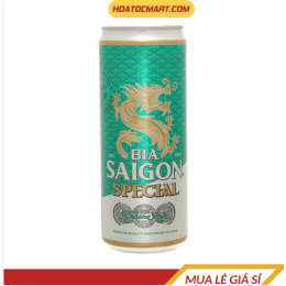 Bia Sài Gòn Special Sleek lon 330ml - Hỏa Tốc Mart