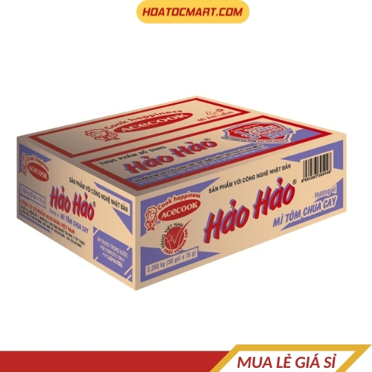 Thùng 30 gói mì Hảo Hảo tôm chua cay 75g