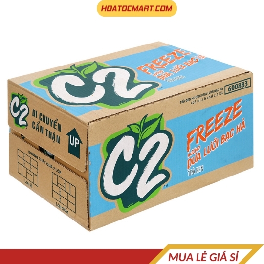 Trà đen dưa lưới bạc hà C2 Freeze 455ml