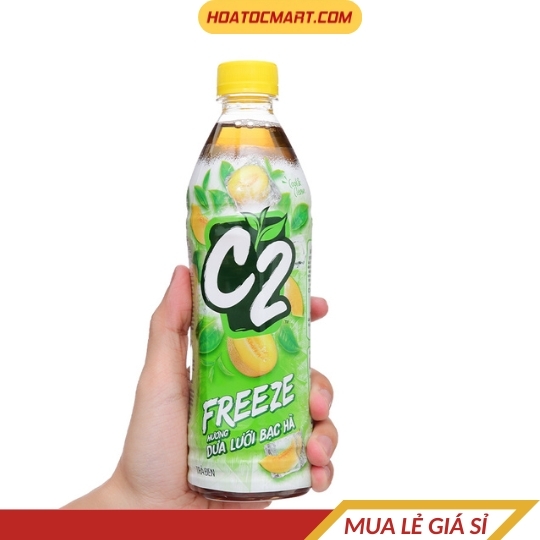 Trà đen dưa lưới bạc hà C2 Freeze 455ml