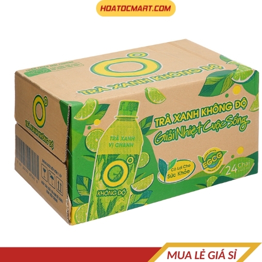 Chai trà xanh Không Độ vị chanh 455ml