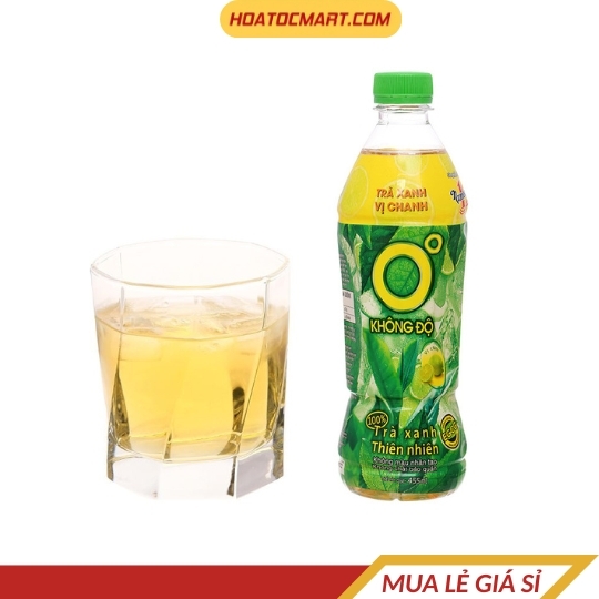 Chai trà xanh Không Độ vị chanh 455ml