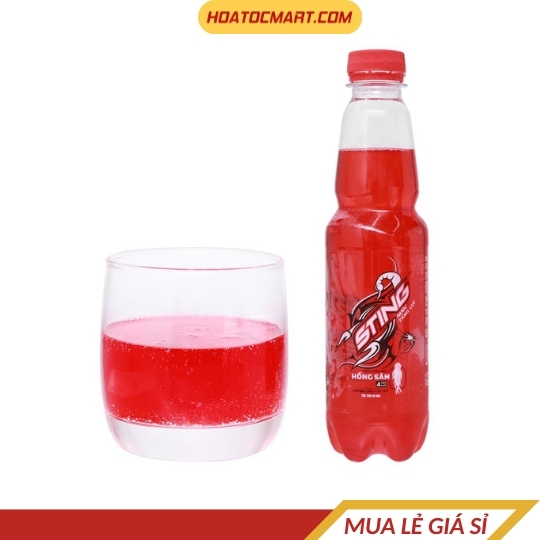 Chai nước tăng lực Sting hương dâu 330ml
