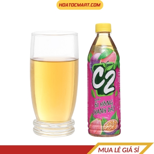 Trà xanh C2 ổi hồng chanh dây 455ml