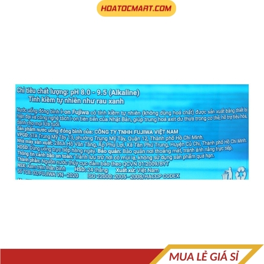 Thùng Nước Fujiwa 6L (2 bình/thùng)