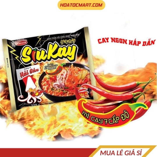 Thùng 24 gói mì hải sản SiuKay 129g