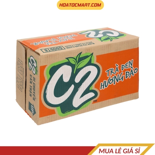 Trà đen C2 hương đào 225ml