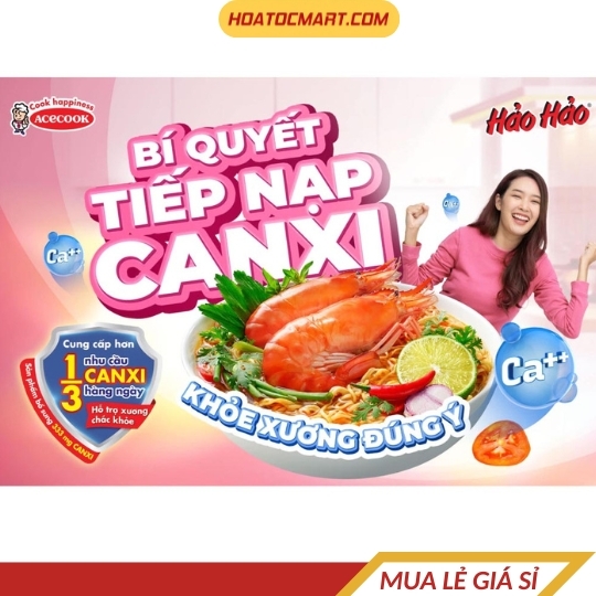 Thùng 30 gói mì Hảo Hảo tôm chua cay 75g