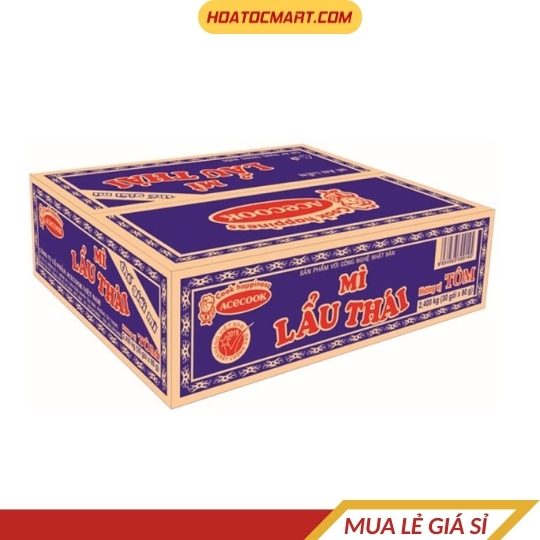 MÌ LẨU THÁI hương vị tôm 81gr Acecook 30 gói