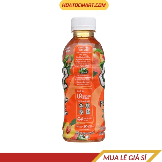 Trà đen C2 hương đào 225ml