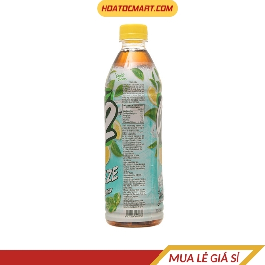 Trà xanh hương chanh tuyết bạc hà C2 Freeze chai 455ml
