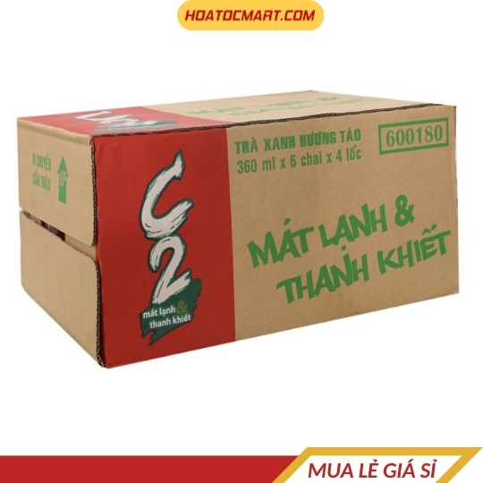 Trà xanh C2 hương táo 360ml