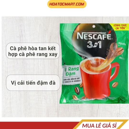Cà phê sữa NesCafé 3 in 1 đậm vị cà phê 782g