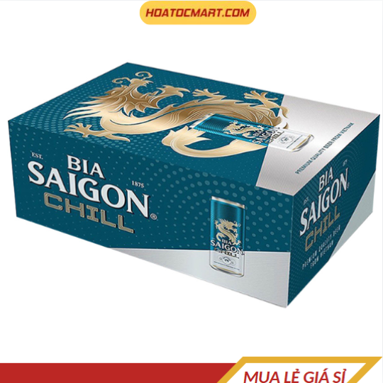 Bia Sài Gòn Chill lon 330ml - Hỏa Tốc Mart
