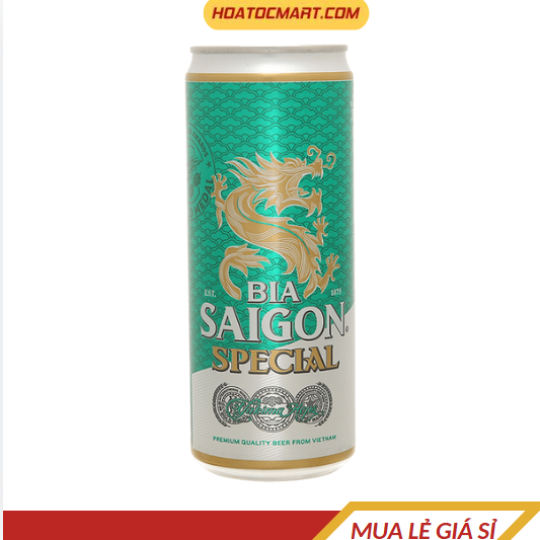 Bia Sài Gòn Special Sleek lon 330ml - Hỏa Tốc Mart