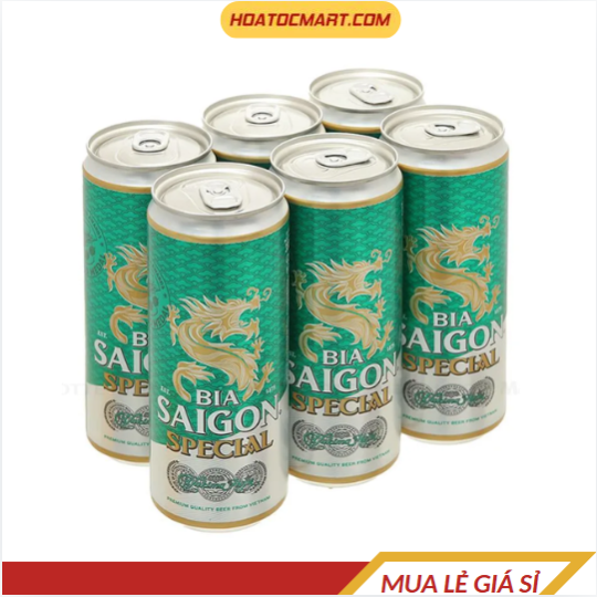 Bia Sài Gòn Special Sleek lon 330ml - Hỏa Tốc Mart
