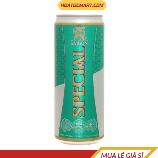 Bia Sài Gòn Special Sleek lon 330ml - Hỏa Tốc Mart