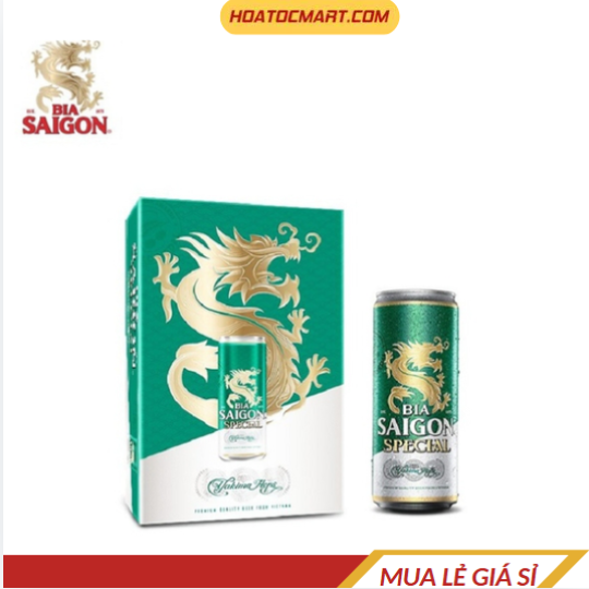Bia Sài Gòn Special Sleek lon 330ml - Hỏa Tốc Mart