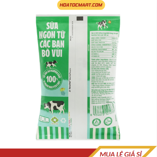 Sữa Vinamilk Bịch 220ml - Hỏa Tốc Mart