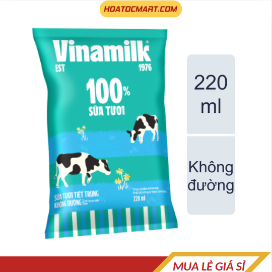 Sữa Vinamilk Bịch 220ml - Hỏa Tốc Mart