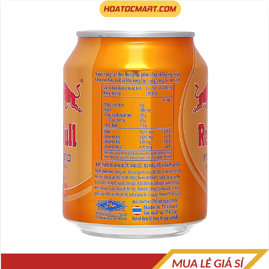 Nước tăng lực Redbull Thái kẽm và vitamin 250ml - Hỏa Tốc Mart