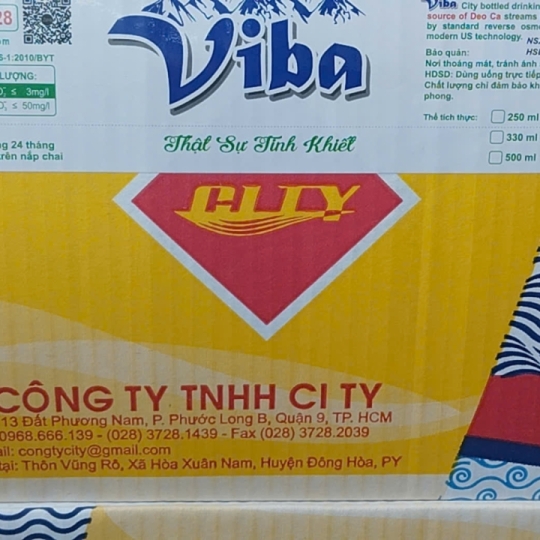 Nước Uống Đóng chai Viba 1,5 lít